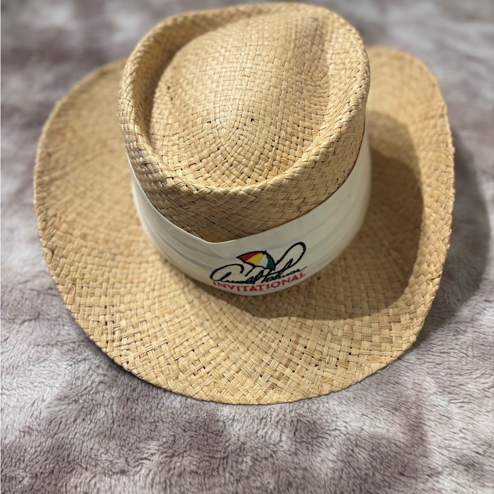 Arnold Palmer Invitational Straw Hat Ahead Fine Hats L/XL UPF 50+